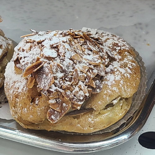 Picture of Chocolate Puffs with Almonds On Top